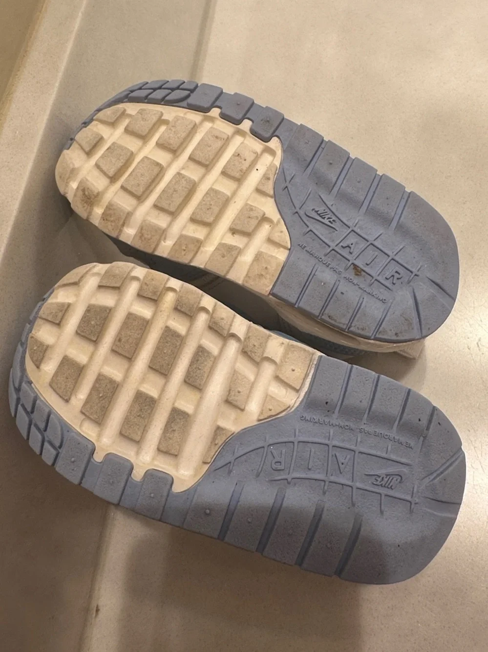 Nike Kids White and Light Blue Casual Sneakers